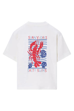 T-shirt met backprint wit