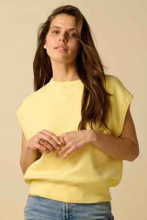 katoenen sweater - geel