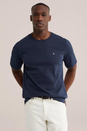 regular fit T-shirt - donkerblauw
