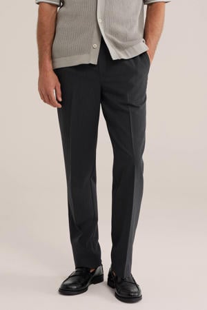 regular fit pantalon - zwart