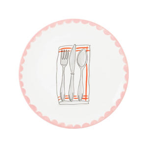 dinerbord - Bestek (Ø26 cm