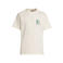 Kultivate regular fit T-shirt met backprint - ecru