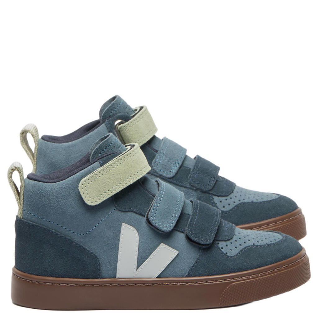 Veja Small V-10 Mid suède sneakers - blauw