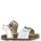 Shoesme leren sandalen - champagne/wit