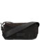 Shabbies Amsterdam suede schoudertas Venice donkerbruin