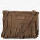 Shabbies Amsterdam suede crossbody tas Festival Fringe taupe