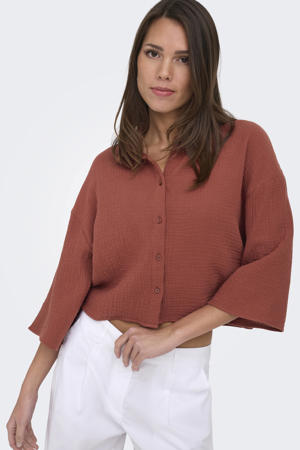 blouse roodbruin
