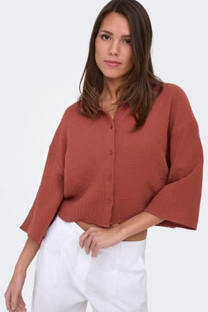 blouse roodbruin