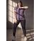 ONLY PLAY CURVY sportshirt Plus Size - donkerpaars