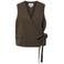 PIECES gilet - donkerbruin