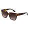 Looplabb zonnebril met tortoise print Max Sun donkerbruin