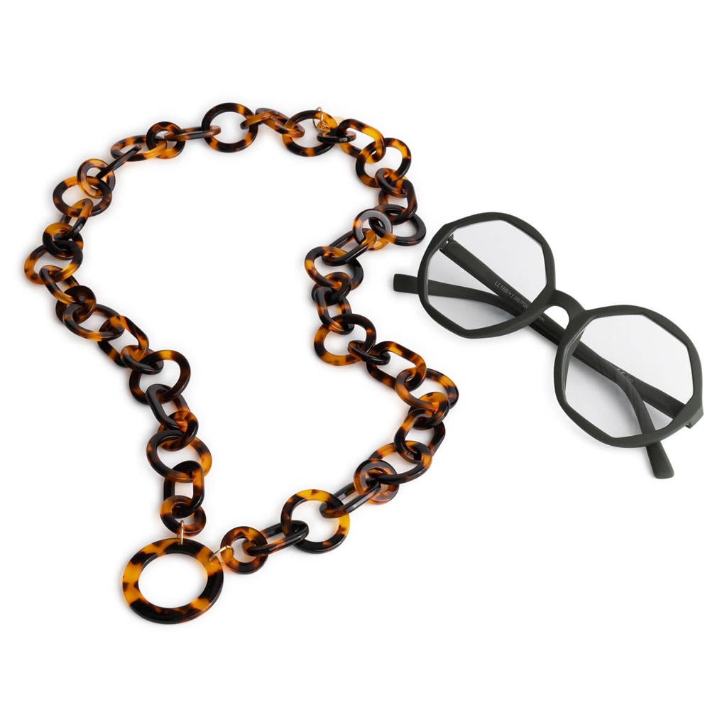 Looplabb brillenkoord Round bruin
