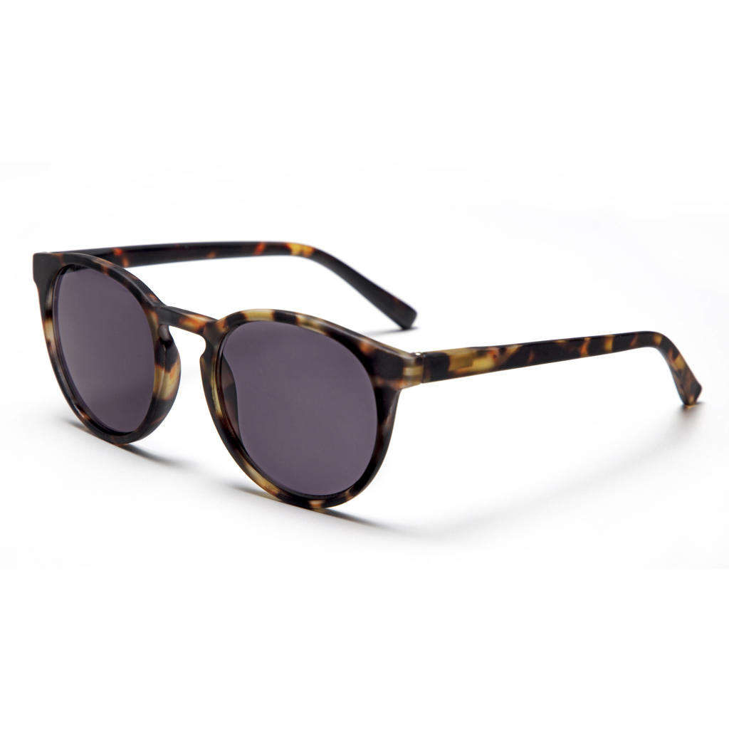 Looplabb zonnebril met tortoise print Papillon Sun bruin