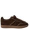 Sofie Schnoor girls suède sneakers met ruches - donkerbruin