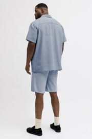 thumbnail: JACK & JONES PLUS SIZE relaxed casual overhemd met short blauw - (set van 2)