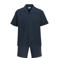 JACK & JONES PLUS SIZE relaxed casual overhemd met short donkerblauw - (set van 2)