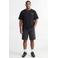 JACK & JONES PLUS SIZE regular fit T-shirt met backprint - zwart