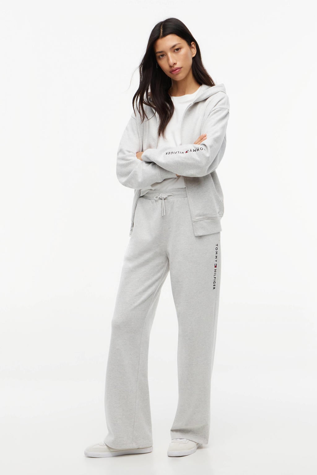 Tommy Hilfiger loose fit joggingbroek - grijs