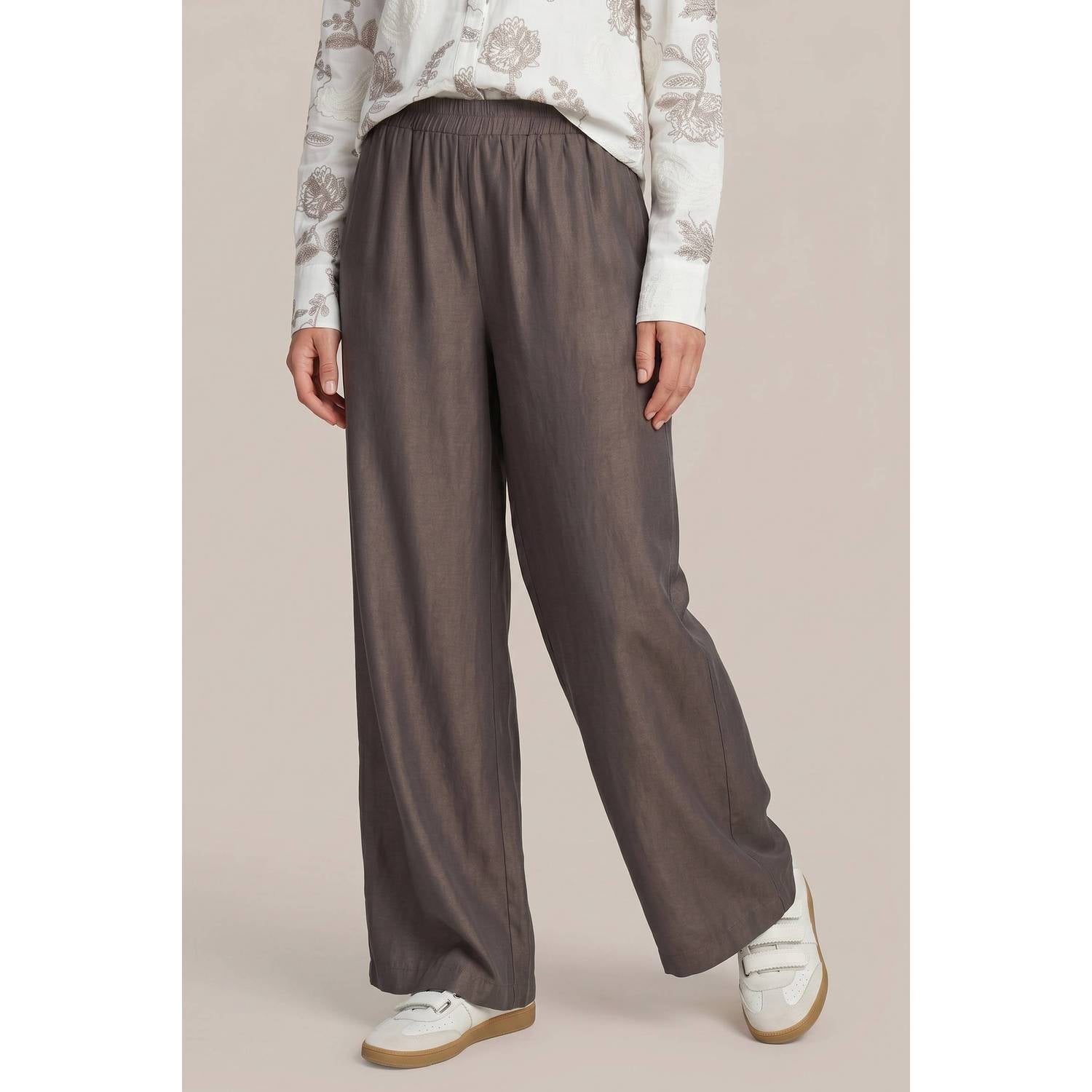 G-maxx wide leg broek antraciet
