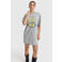 Alix the Label korte T-shirtjurk met print - grijs