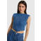 Alix the Label denim top - mediumblauw