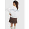 Alix the Label boxy T-shirt met backprint - wit