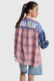 thumbnail: Alix the Label oversized geruite blouse - meerkleurig