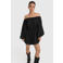 Alix the Label off shoulder modal korte jurk - zwart