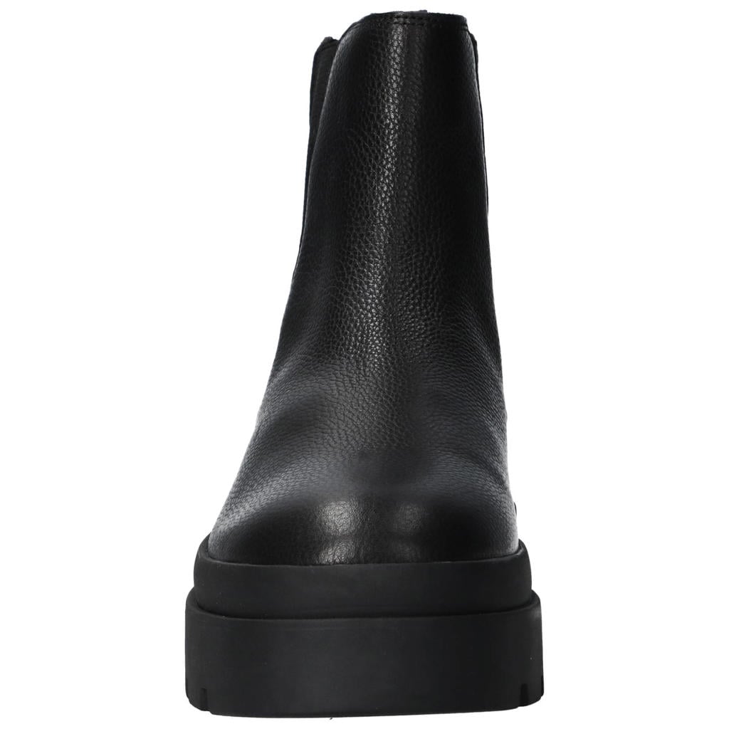 Zwarte heren Calvin Klein chunky leren chelsea boots - met elastische inzet