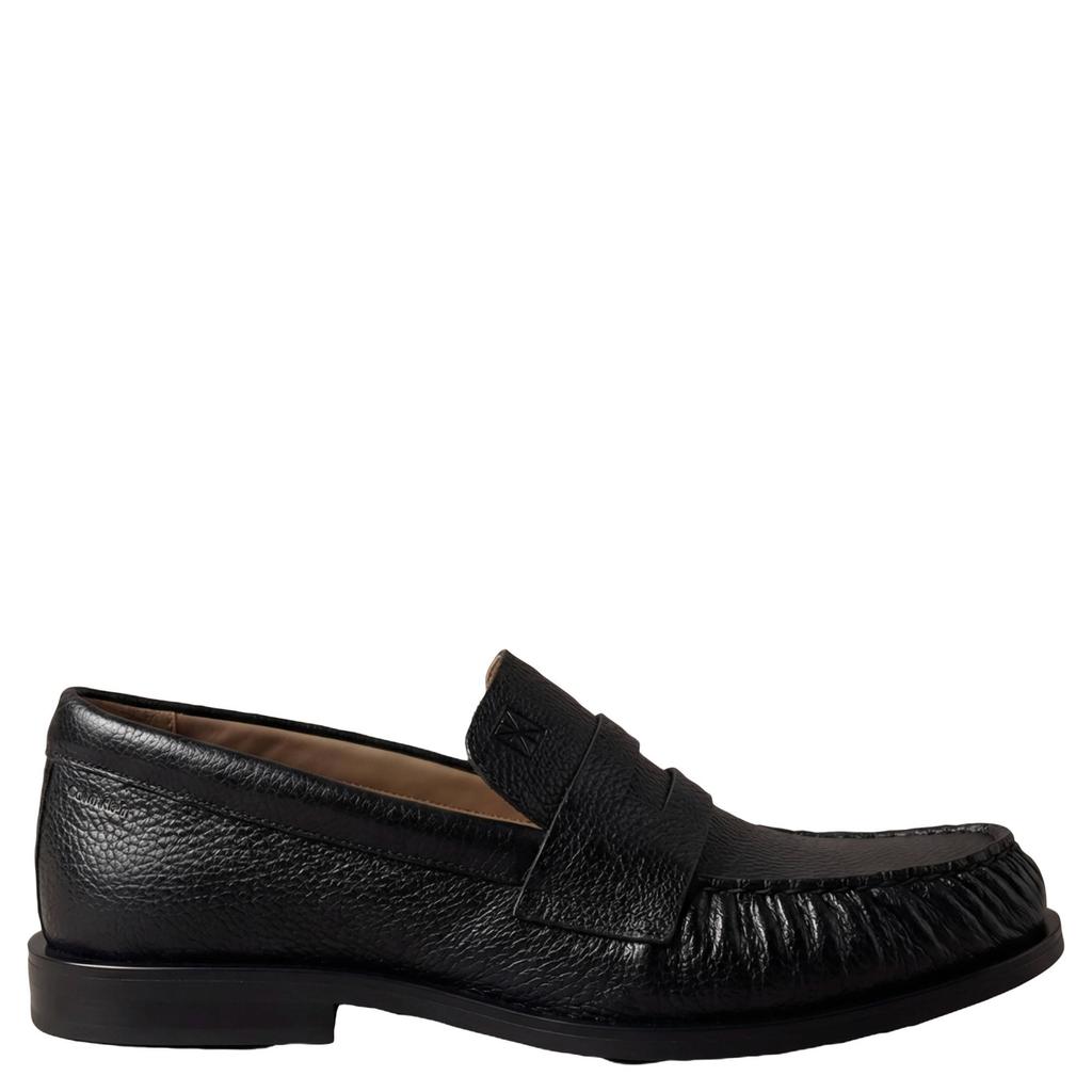 Zwarte heren Calvin Klein leren loafers -
