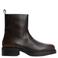Tommy Jeans leren enkelboots - zwart/warm kaki