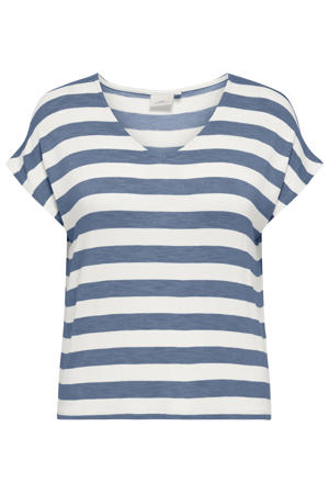 gestreepte top blauw