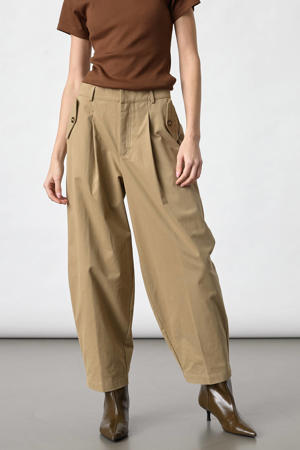 barrel broek - beige