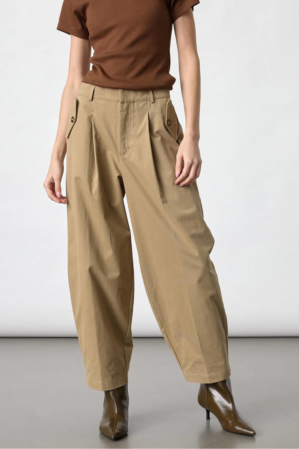 SisterS Point barrel broek - beige