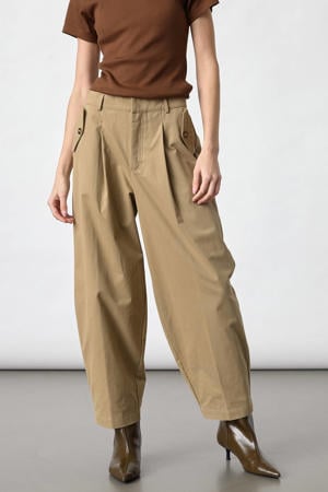 barrel broek - beige