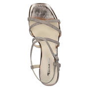 thumbnail: Tamaris Paola imitatieleren sandalen met blokhak en glitters rosé