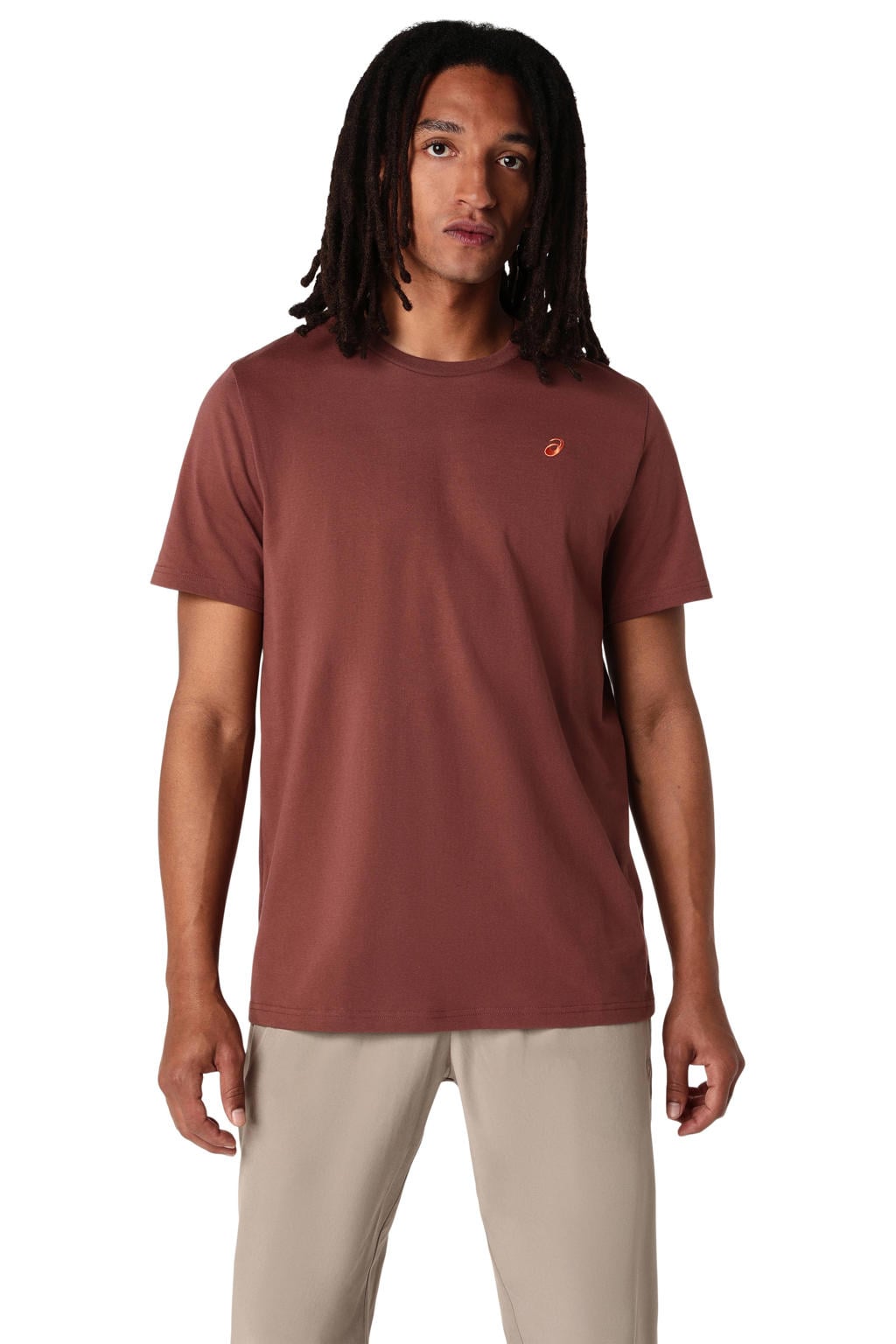 ASICS sportshirt - roodbruin