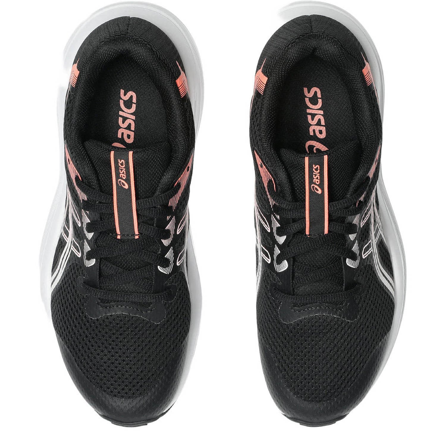 ASICS Contend 10 mesh hardloopschoenen zwart oranje