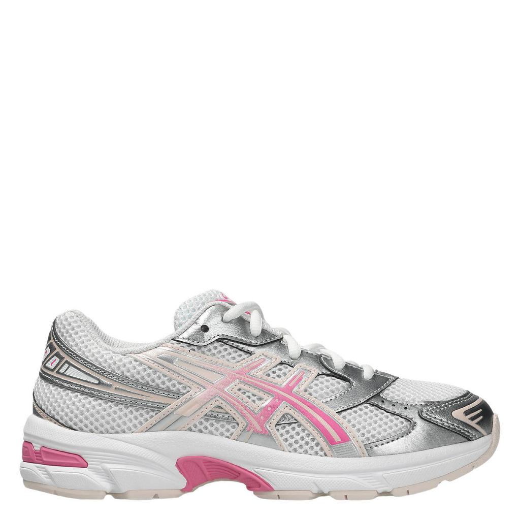 Wit en roze jongens en meisjes ASICS Gel-1130 mesh sneakers - van mesh/pu/voering: mesh/voetbed: eva met veters