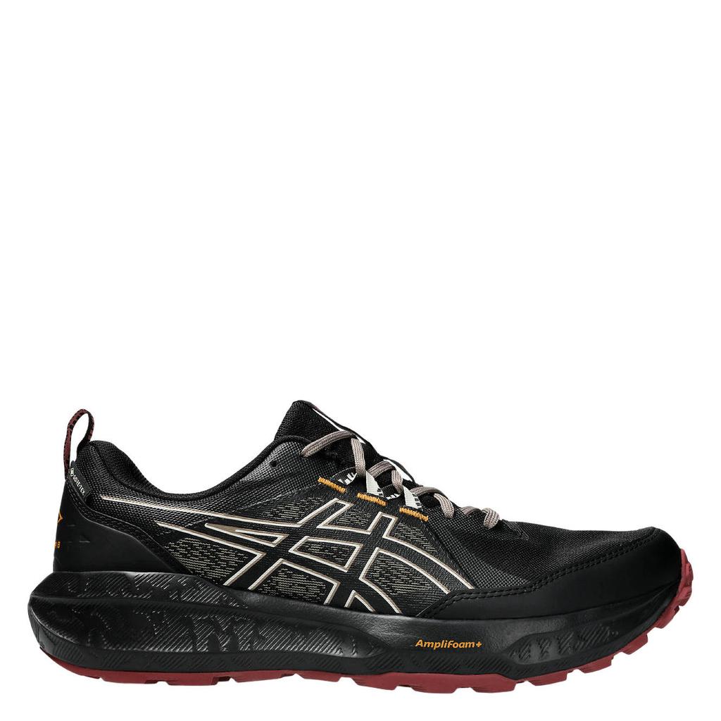 Zwart en ecru heren ASICS Gel-Sonoma 8 GTX mesh hardloopschoenen - met veters