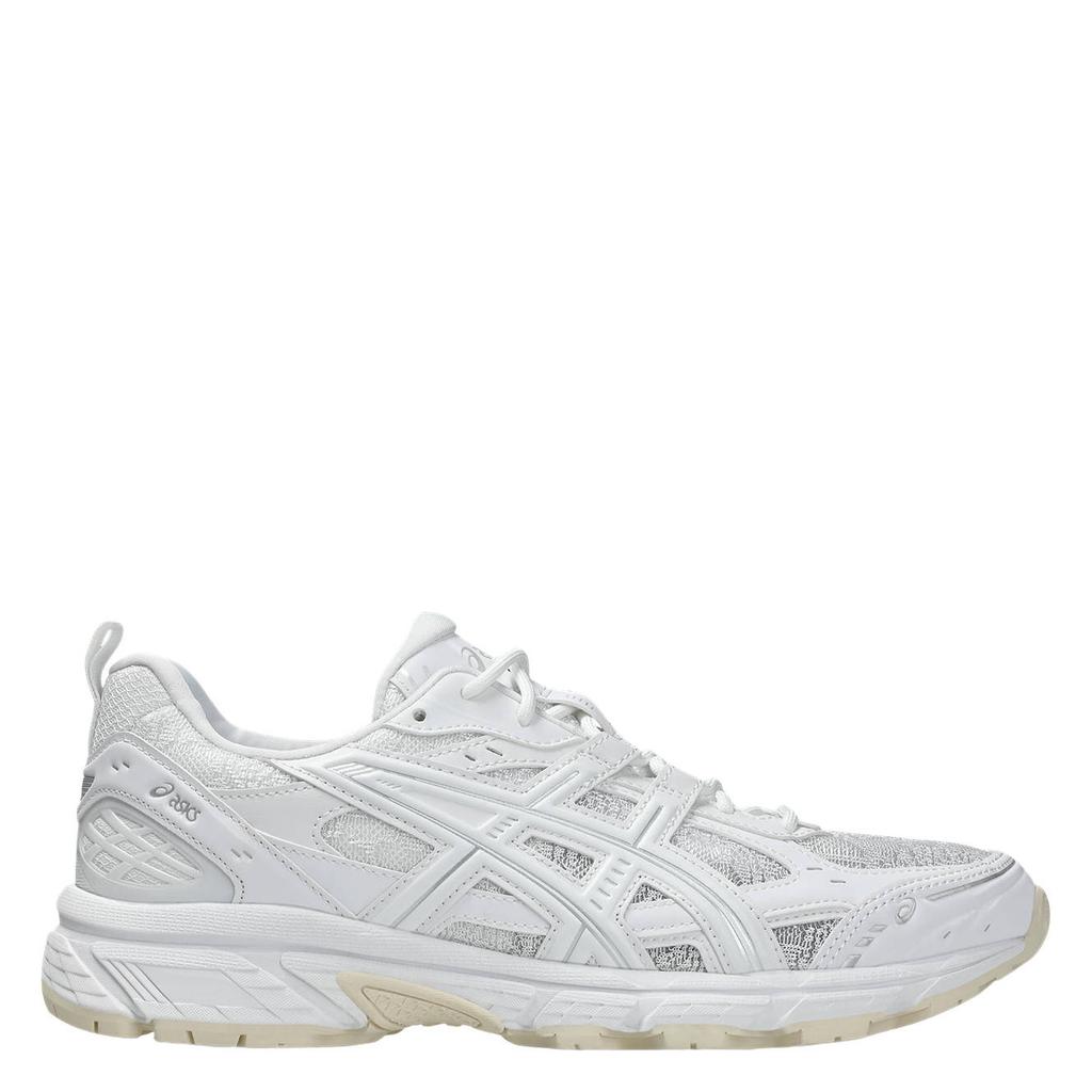 Wit en zilverkleurige unisex ASICS Gel-Nunobiki mesh sneakers - grijs van mesh-pu/voering: mesh/voetbed: eva met veters
