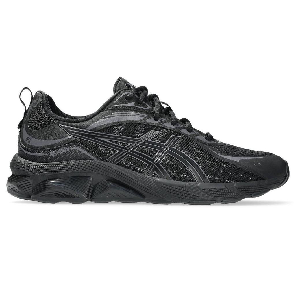 Zwart en grijze heren ASICS Gel-Quantum 180 VIII sneakers - van imitatieleer/voering: mesh/voetbed: eva met veters