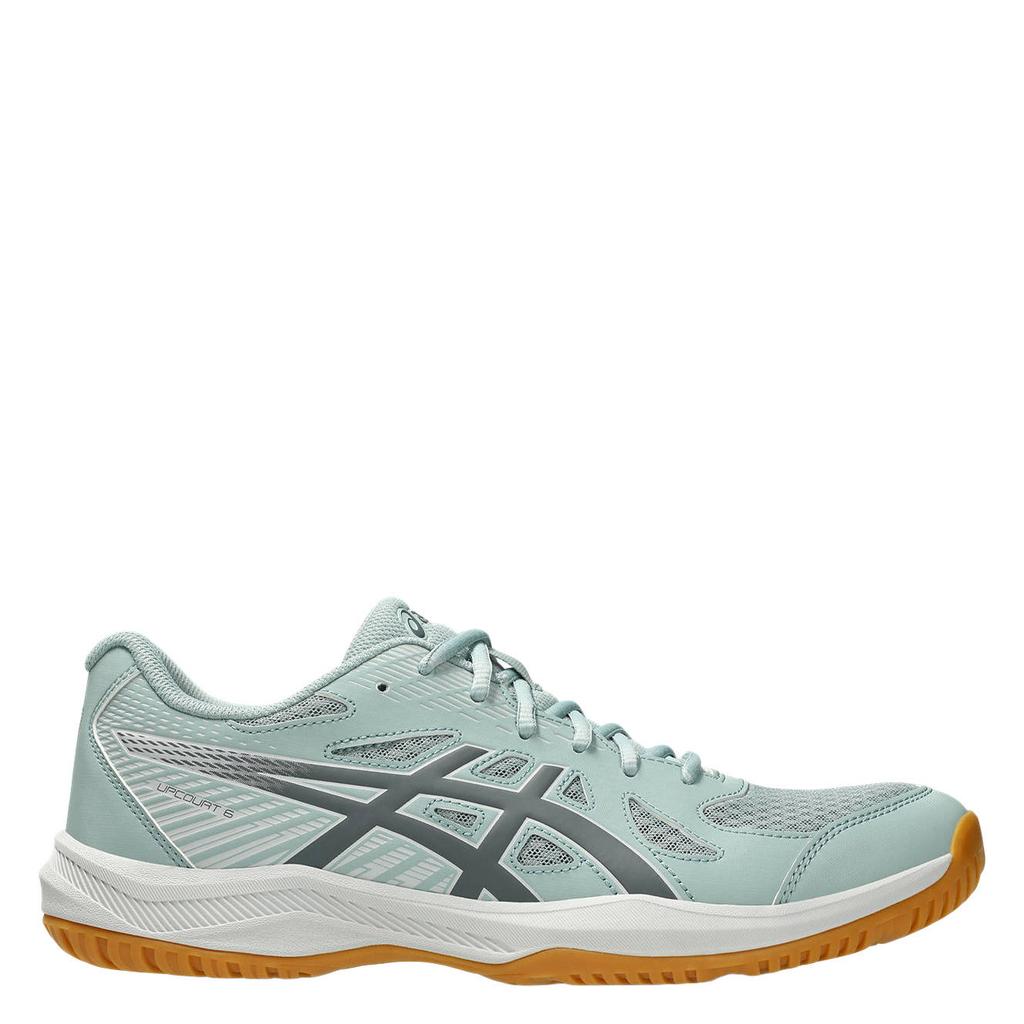Mintgroen en grijze heren ASICS Upcourt 6 mesh sportschoenen - van mesh-pu/voering: mesh/voetbed: eva met veters