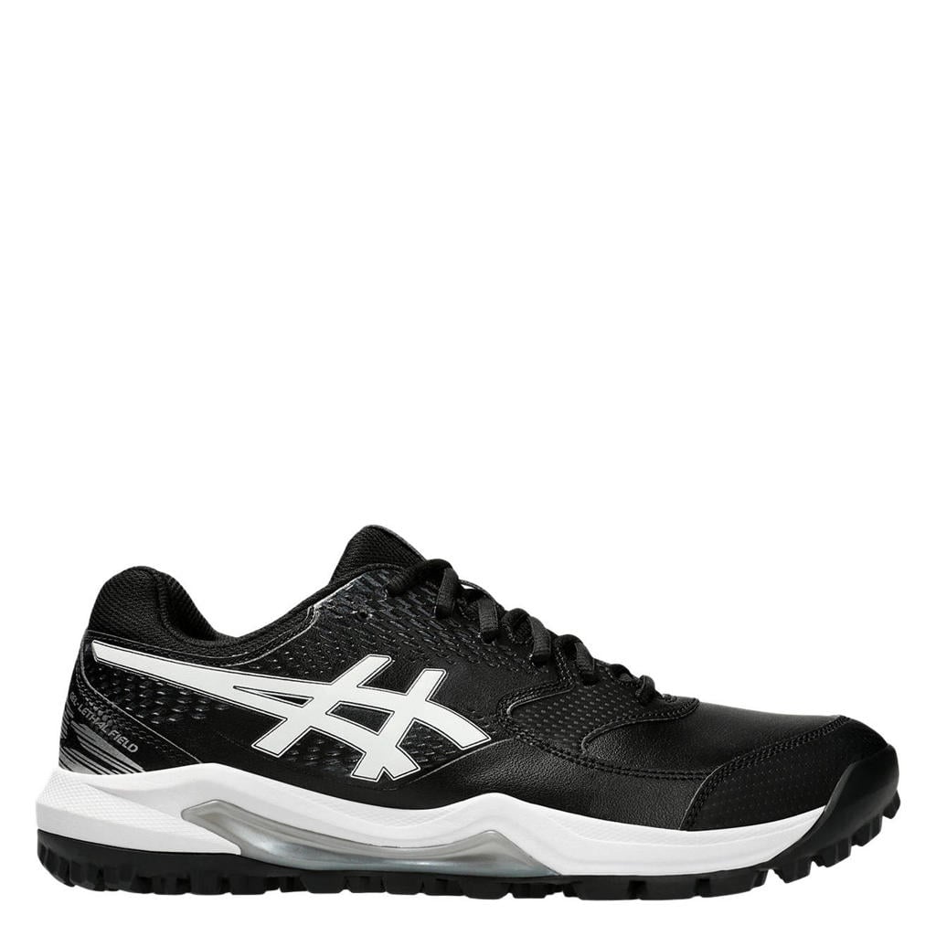 Zwart en witte dames ASICS Gel-Lethal Field 2 hockeyschoenen - van mesh-pu/voering: mesh/voetbed: eva met veters