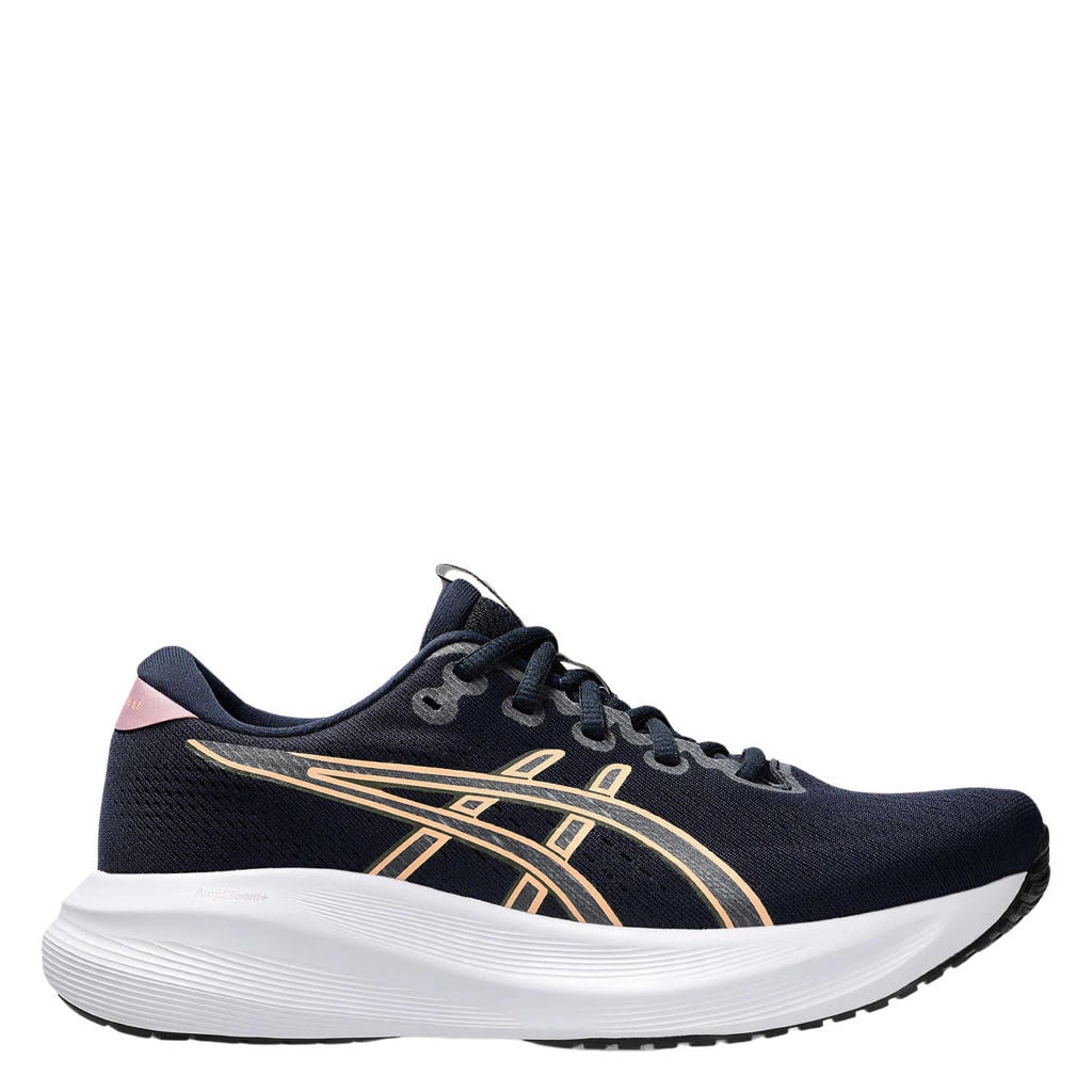 Donkerblauw en paarse dames ASICS Gel-Excite 11 hardloopschoenen - van mesh/voering: mesh/voetbed: eva met veters