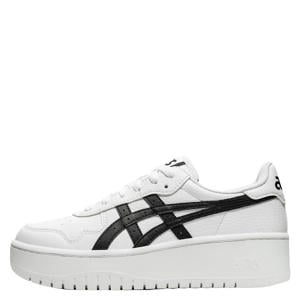 Japan S imitatieleren sneakers met plateauzool - wit/zwart
