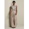 LOLALIZA wide leg fit broek met knoopdetail - beige