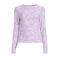 Anytime semi-transparante top met textuur lila