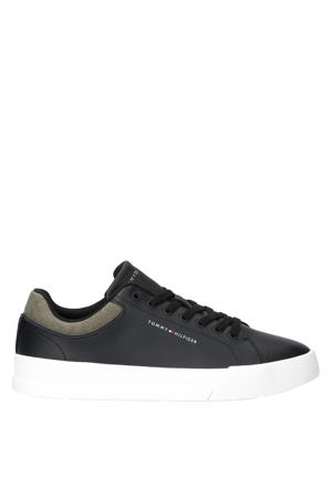 leren sneakers - zwart