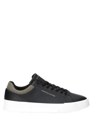 leren sneakers - zwart